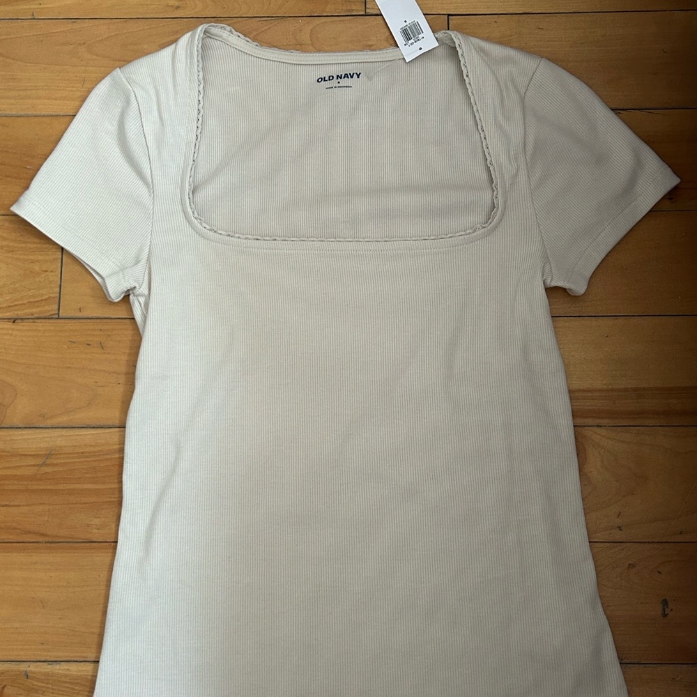 Old Navy Beige Short Sleeve Top